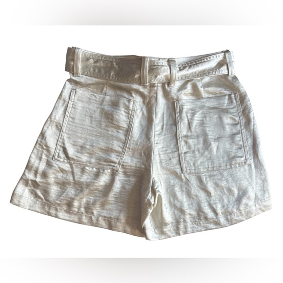 Banana Republic White Cream High Waist Women's Shorts - Picture 2 of 9